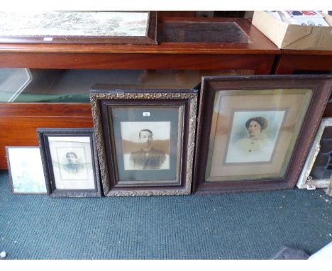 A Collection of Three Framed Photographs and a Mary Tarrant Print
