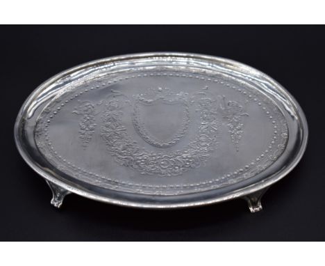 A George III silver teapot stand,&nbsp;probably by&nbsp;Elizabeth Jones,&nbsp;London 1785, 17.5cm, 140g. 