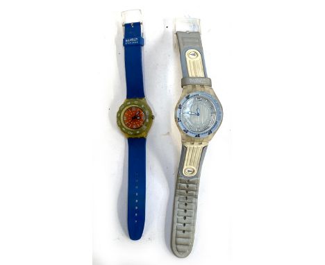 Two Swatch Snowpass watches