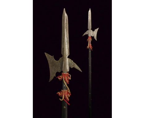 dating: 19th Century provenance: Germany, Double-edged cusp with strong, central raiser, concave-edged axe, oblique rear fluk