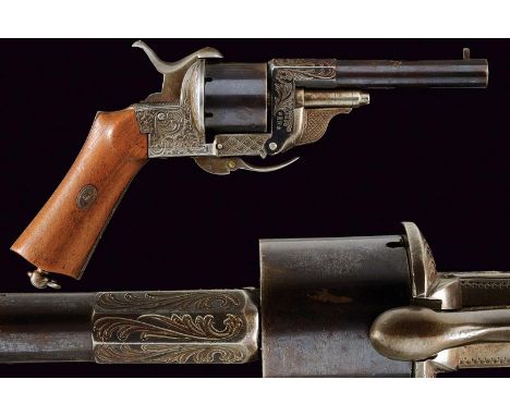 dating: Third quarter of the 19th Century provenance: France, Cylindrical, finished, 9 mm cal. barrel, with fore-sight. Smoot