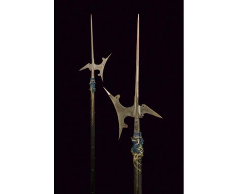 dating: circa 1600 provenance: Italy, Cusp of lozenge section, concave-edged axe, upper tip is reinforced, back with pierced 
