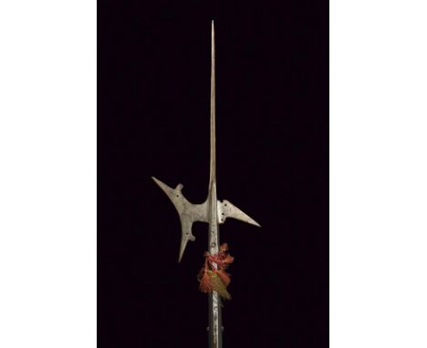 dating: circa 1600 provenance: Italy, Cusp of lozenge section, concave-edged axe, provided with lugs and double piercings, ob