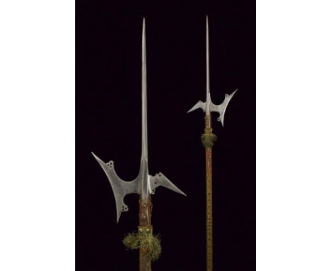 dating: circa 1600 provenance: Italy, Cusp of lozenge section, concave-edged axe, upper tip is reinforced, back with pierced 