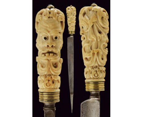 dating: Second half of the 18th Century provenance: North Italy, Strong, straight blade of triangular section, slightly hollo