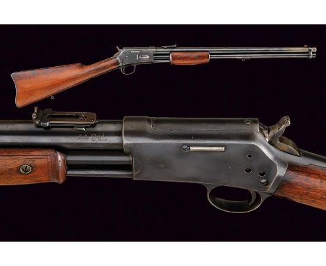 dating: 1875-1890 provenance: USA, Round, rifled barrel, with fore-sight and adjustable and foldaway fore-sight, company's ma