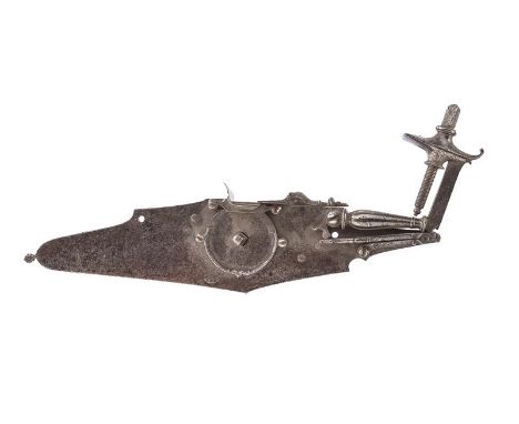 dating: 17th Century provenance: Brescia, Flat plate with cusped borders. External wheel, held by a thin, iron ring-nut at th