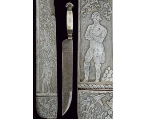 dating: First half of the 19th Century provenance: Southern Italy, Wide and strong, single-and false-edged blade, completely 