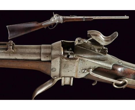 dating: Third quarter of the 19th Century provenance: USA, Round, rifled, cal. 50 barrel, fore-sight and adjustable rear sigh