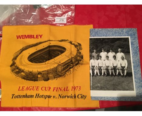 Tottenham 69/70 Football Scrapbook: Mainly cuttings with interesting articles on Greaves leaving and a press photo. C/W Large