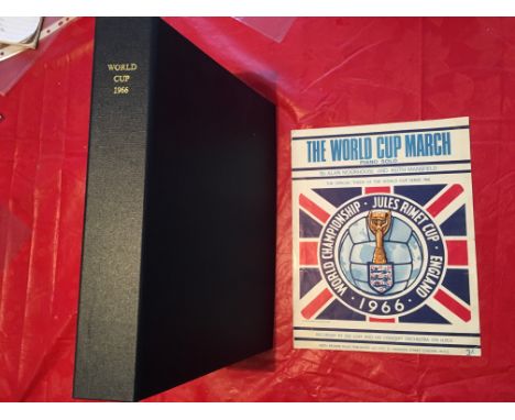 1966 World Cup Football Memorabilia Collection: Mostly paper items, some which collectors may not have seen before. Includes 