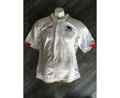 Bobby Moore Memorial Match Worn Football Shirt 1994: Worn by Tony Cottee playing for the FA Premier League v West Ham on Marc