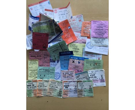 Arsenal Football Ticket Collection: Includes FA Cup Finals for 71 72 78 79 80 plus 12 Various Semi Finals and a further 38 ti