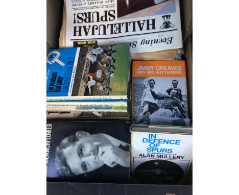 Tottenham Football Memorabilia Box: Includes 60s and 70s Programmes which are often complete or near complete seasons. Books 