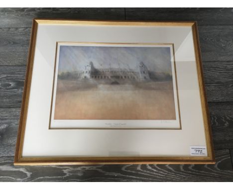 Wembley Stadium Framed Print: Venue Of Legends print by Emma Alcock framed beautifully. Actual print is 15 x 21 inches but wi