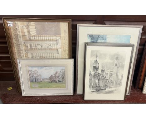 Collection of architectural prints 