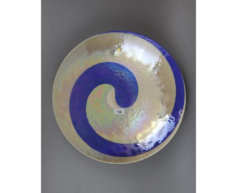 Ferro Murano Iridescent Swirl Glass bowl 