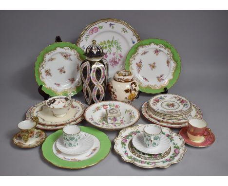 A Collection of Various Ceramics to include Cauldon Cup and Saucer, Dresden Cup and Saucer, Two Spode Colonial Pattern Coffee