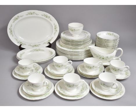 A Wedgwood Westbury Part Dinner and Tea Service to include Large and Small Plates, Oval Platter, Cups, Saucers, Bowls Etc (Co