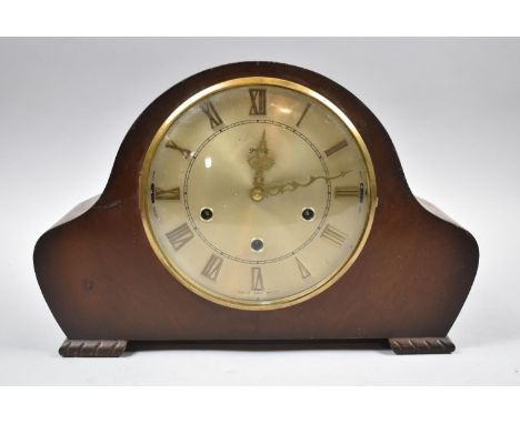 A Mid 20th Century Smiths&nbsp;Westminster and Winchester Chime Mantle Clock, 36cm Wide
