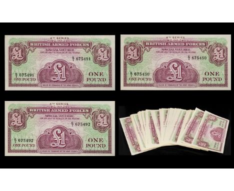 British Armed Forces - 4 th Series One Pound Special Vouchers, Issued by The Army Council. ( 73 ) Special Vouchers In Total. 