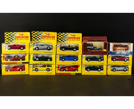 A Collection of Assorted Boxed Model Cars Models of Yesteryear, Cyclecar Sanford 1922. Collezione Ferrari 512 TR, Museum of T