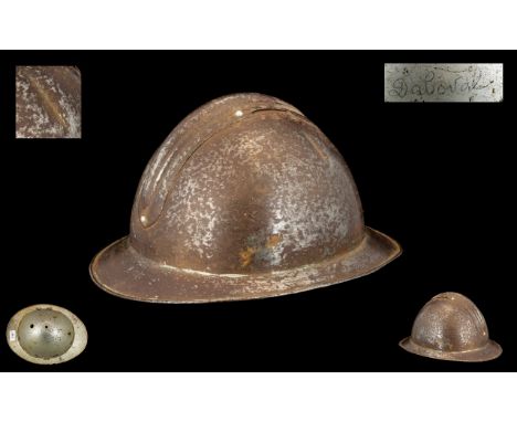 WW 2 MILLITARY  FRENCH HELMET. Original, please see image.