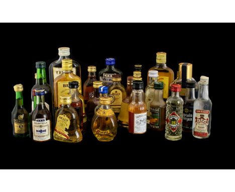 A Collection Of Alcoholic Miniature Drinks - Thirty In Total. Comprising, White Horse Fine Old Scotch Whisky, Bells Old Scotc