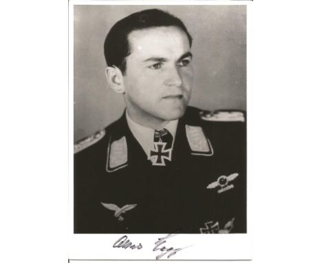 Alois Magg signed 6x4 black and white portrait photo. Good Condition. All autographs are genuine hand signed and come with a 