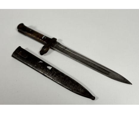 A WW2 German Mauser 98k Bayonet and Scabbard (39cm)