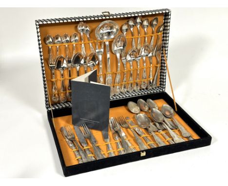 A Viners Epns set of Tabletop collection flatwarre fro for eleven places with serving spoons, soup divider, serving fork etc.