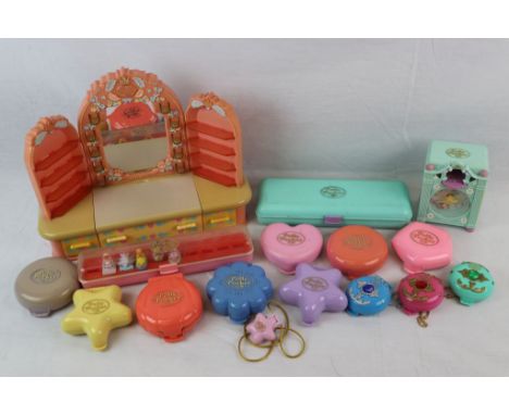 Collection of Bluebird Polly Pocket to include 1992 Princess Polly's Undersea Adventure with figure and otter, 1992 Princess 