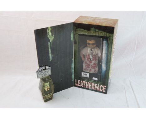 Boxed Mezco Living Dead Dolls presents The Texas Chainsaw Massacre Leatherface, plus Mini Series 3 No. 90020 Lilith (plastic 