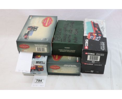 Six boxed Corgi commercial diecast models to include 3 x Vintage Glory of Steam (with customisation), GUY Invincible x 2 and 