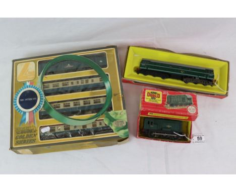 Boxed Lima The Intercity Golden Series The Fife &amp; Forfar Yeomantry train pack,&nbsp; Triang Diesel Electric Shunting Loco