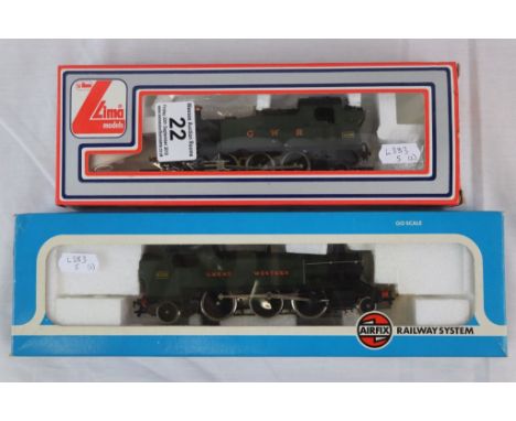Two boxed OO gauge locomotives to include Airfix 541501 Prairie Tank Locomotive 2-6-2 (GWR Green Livery) and Lima GWR 2-6-2 l