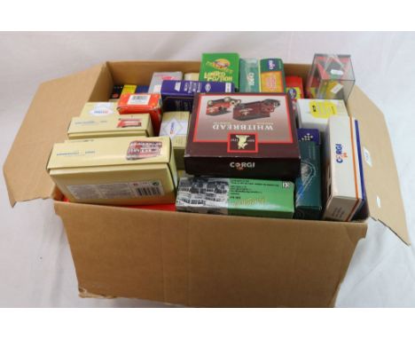 Collection of 31 boxed diecast models to include Corgi Tramlines, Public Transport, Island Transport, The Original Omnibus, L