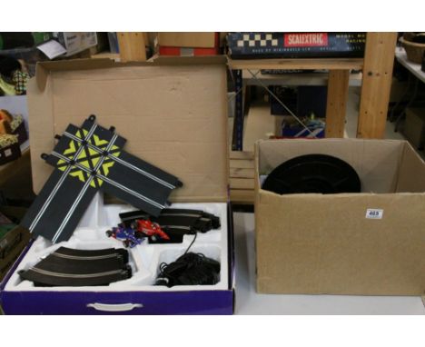 Collection of Scalextric to include boxed C319 Ferrari 643 slot car, 3 x unboxed slot cars in various condition, track and ac