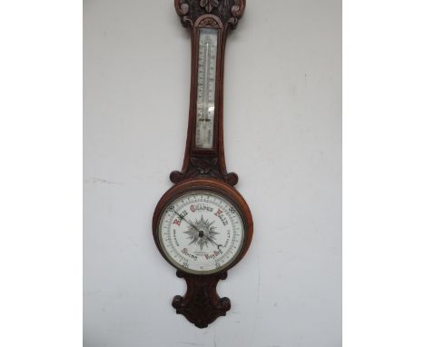 Banjo Barometer Thermometer A/F J. J. Lockwood Preston