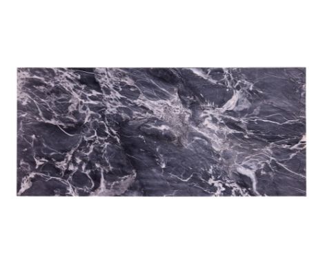 A VARIEGATED GREY MARBLE TABLE TOP  ITALIAN  20th century  115cm long, 51.5cm wide, 3cm thick  Condition Report:  Overall pre