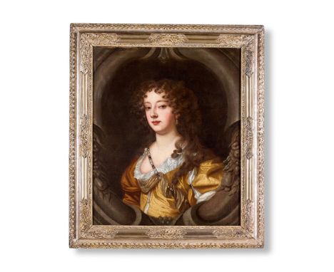 ATTRIBUTED TO MARY BEALE (ENGLISH 1633-1699) PORTRAIT OF A LADY, TRADITIONALLY IDENTIFIED AS NELL GWYNNE Oil on canvas, feign