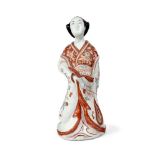 A LARGE JAPANESE IMARI PORCELAIN BIJIN, 17TH CENTURY