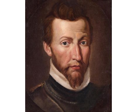 CIRCLE OF BARTOLOMEO PASSEROTTI (1529-1592) PORTRAIT OF A MAN Oil on paper laid to canvas 37 x 28.5cm (14½ x 11 in.)    Condi
