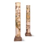 A PAIR OF BRECCIA MARBLE PEDESTALS, ITALIAN, 18TH CENTURY