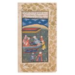 INDIAN (LATE 19TH CENTURY)TEN MUGHAL ILLUSTRATIONS