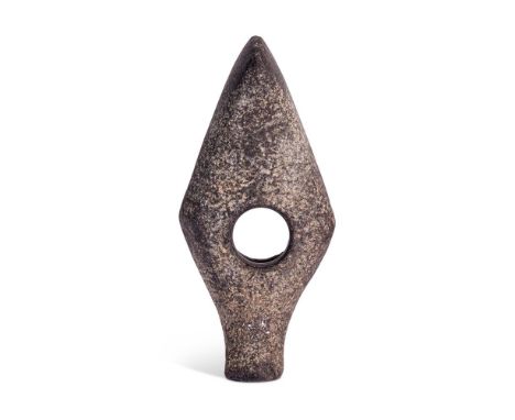 A NEOLITHIC BATTLE AXE  CIRCA 2ND MILLENNIUM B.C.  Possibly Danish  14cm long   Provenance:  Private collection, Germany, for