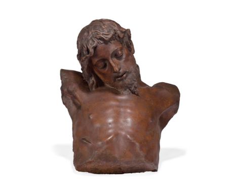 AFTER GIAMBOLOGNA (1529-1608)- A WAX MODEL OF CHRIST ITALIAN, 19TH CENTURY  49cm high, 43cm wide 