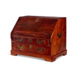 AN ANGLO-CHINESE PADOUK TABLE BUREAU, 18TH CENTURY