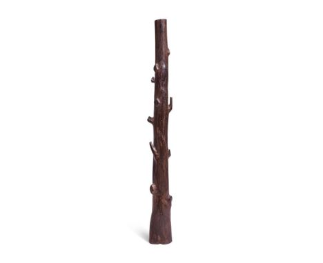 Y  A CARVED EBONY MODEL OF A CLUB  INDIAN, 19TH CENTURY  127cm long   Condition Report:  With wear, marks, knocks and scratch