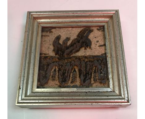 A Bernard Leach for St. Ives Pottery tile decorated with a cat 10 cm square (ARR) CONDITION REPORTS Tile has all over crazing